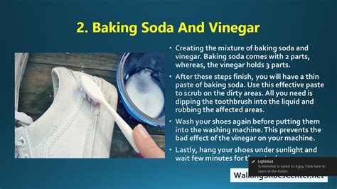 baking soda for white trainers.